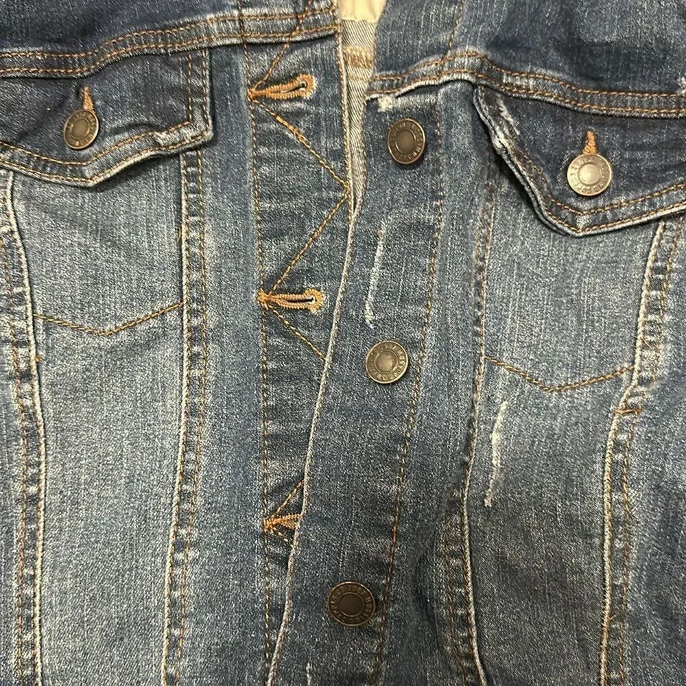 Denim Knit Mossimo Jacket XS - Picture 2 of 4
